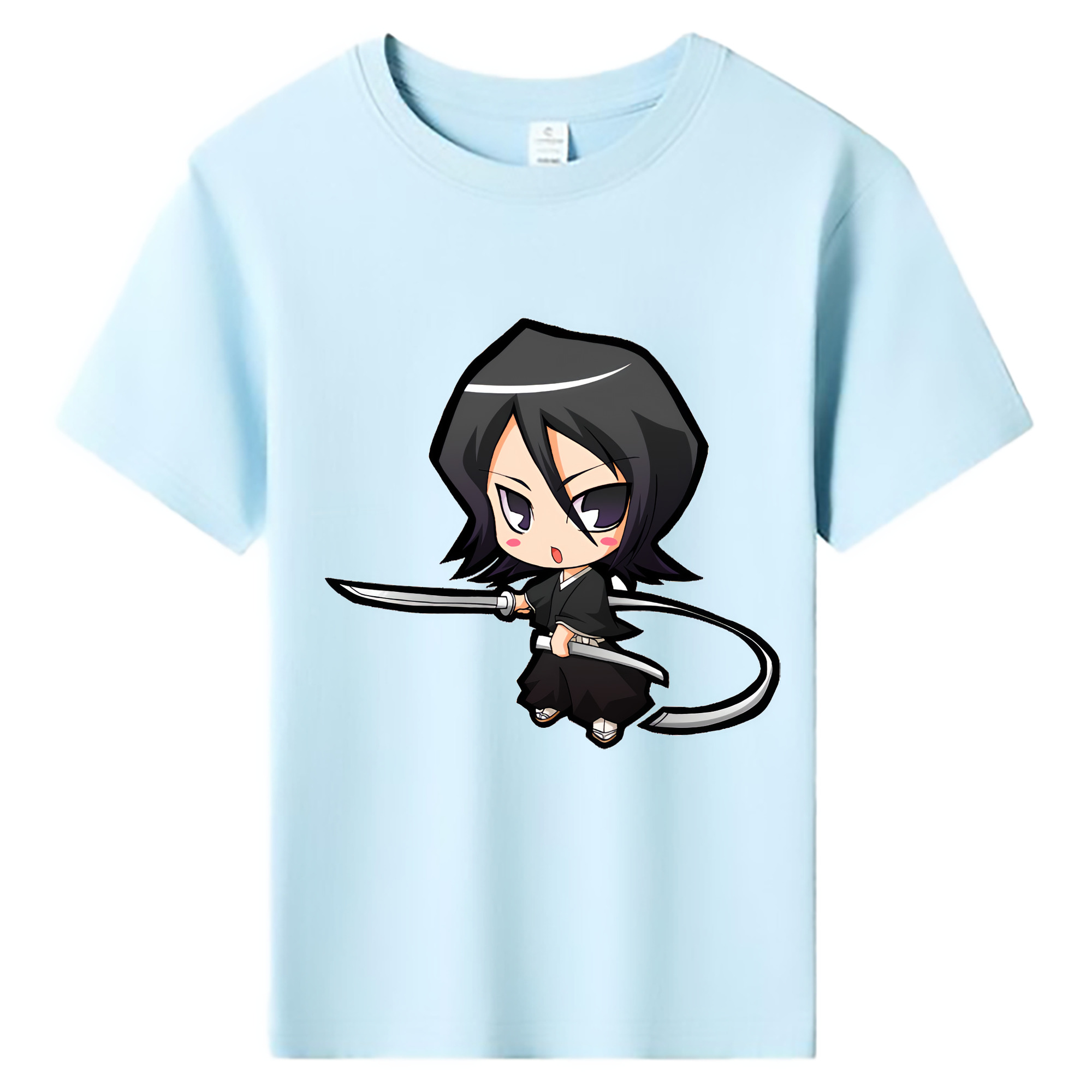 （画像用） ブリーチ 朽木ルキア BLEACH Kuchiki Rukia 綿100％キッズTシャツ（フロントプリント）